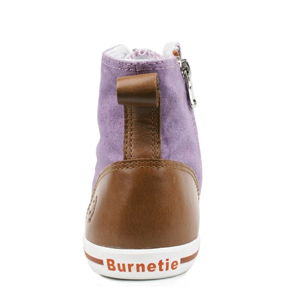 NWT Burnetie High Top Vintage Zipper Sneakers - Picture 5 of 14